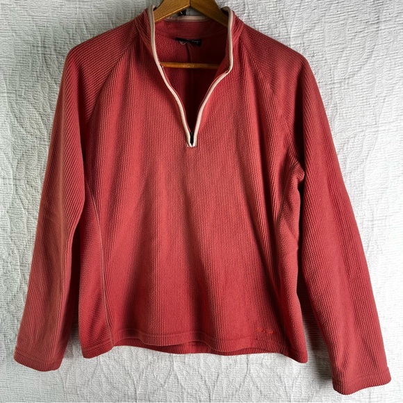 Patagonia Vintage Synchilla Women M Pink Lightweight Ribbed Terry Fleece Jacket - Picture 9 of 16